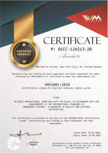 Official Maxiflex Product Certification