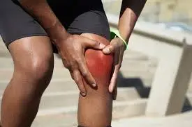 Swollen Knee Joint Pain Illustration