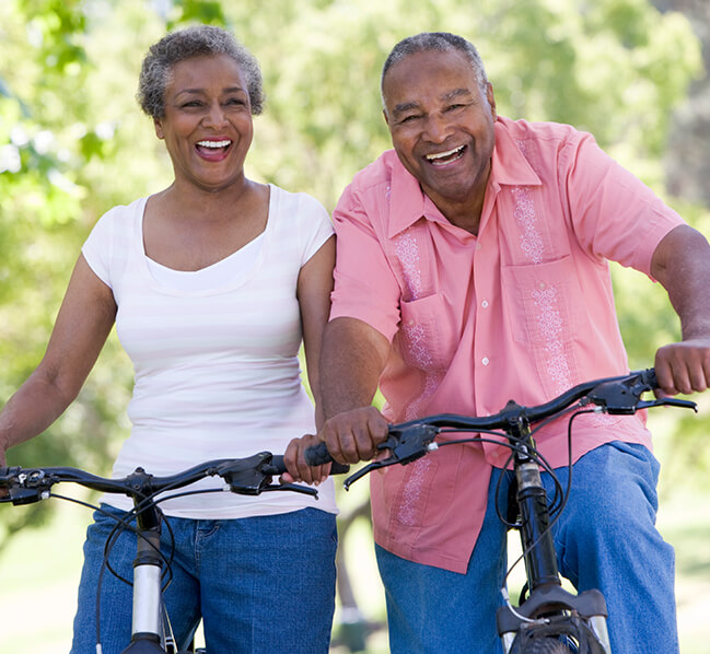 Couple Over 45 Pain-Free Enjoying Life